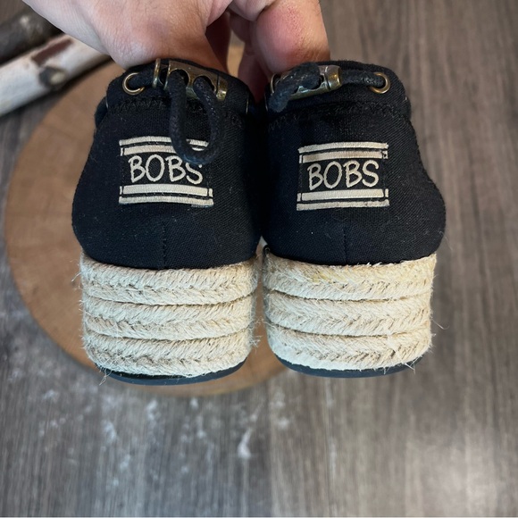 *Bobs | Set Sail Wedge Espadrille in Black SN 34100 Size 8 - Picture 13 of 14